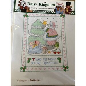 Bucilla Stamped Cross Stitch Daisy Kingdom Christmas 63448 Peace‎ on Earth